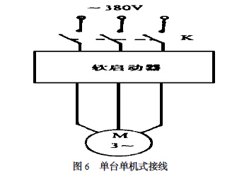 單臺(tái)單機(jī)式接線 單臺(tái)單機(jī)式接線